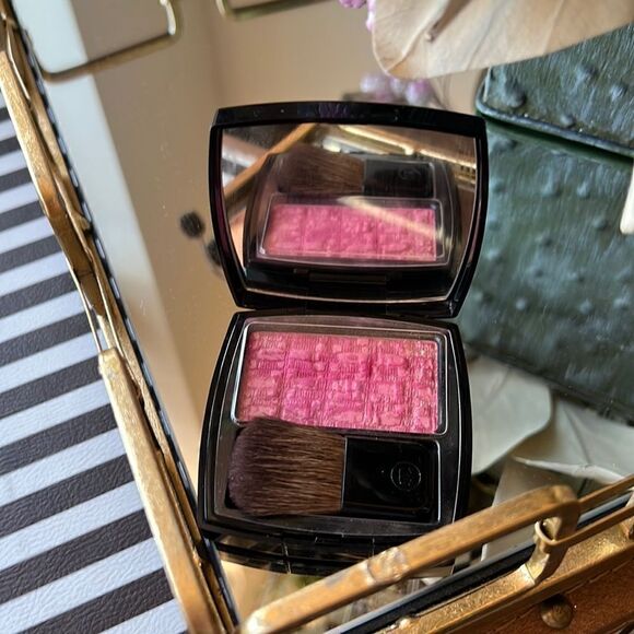 Chanel Les Tissages Blush Duo Tweed Effect, 17 tweed fuchsia gold, Limited ed - Picture 2 of 3